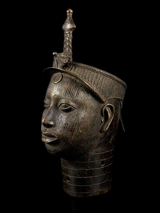 Bronze Kopf aus Ife - Yoruba - Nigeria