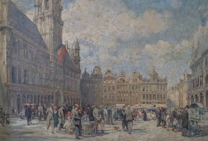 Jacques Madyol (1871-1950) - Grand Place de Bruxelles