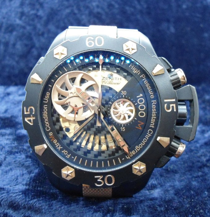 Zenith Defy Extreme El Primero 18K Rose Gold Titanium Watch - Mężczyzna - 2011-obecnie