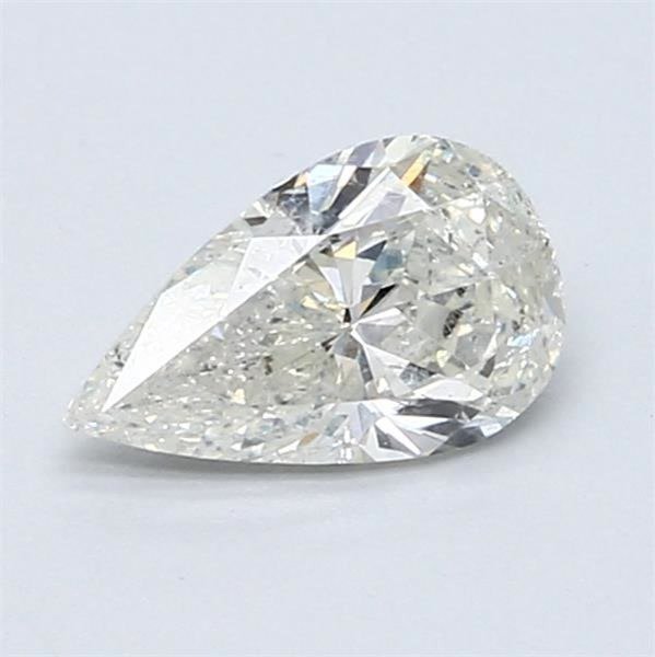 1 pcs 鑽石 - 0.81 ct - 梨形 - H(次於白色的有色鑽石) - SI2