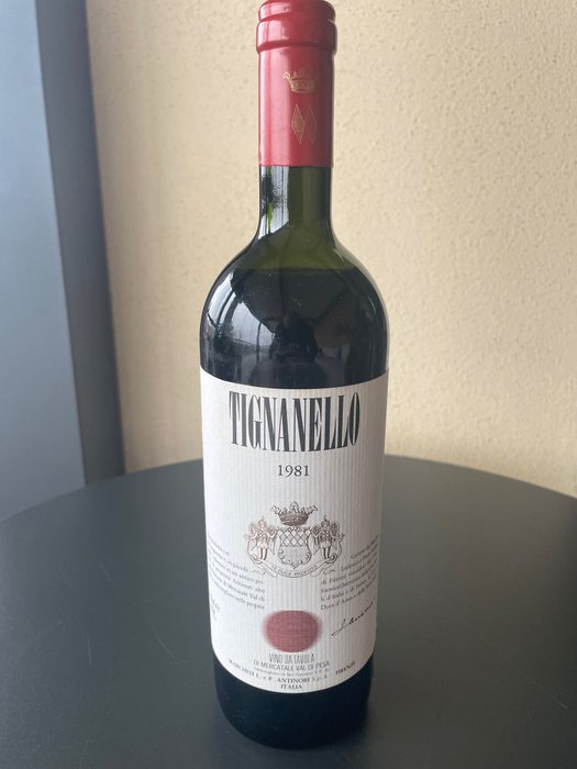 1981 Marchesi Antinori, Tignanello - 超級托斯卡納 - 1 Bottle (0.75L)
