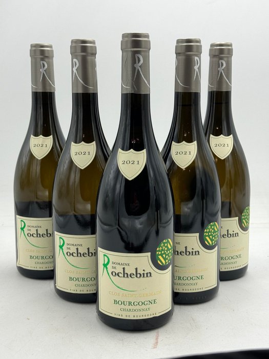 2021 Domaine de Rochebin Bourgogne Chardonnay Clos Saint-Germain - Bourgogne - 6 Flasker (0,75 L)