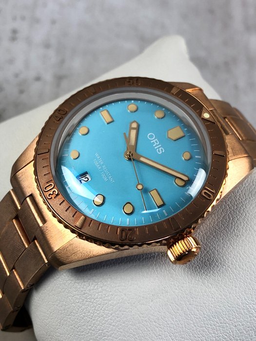 Oris - Divers Sixty-Five Cotton Candy Bronze Automatic - 01 733 7771 3155-07 8 19 15 - 男士 - 2011至今