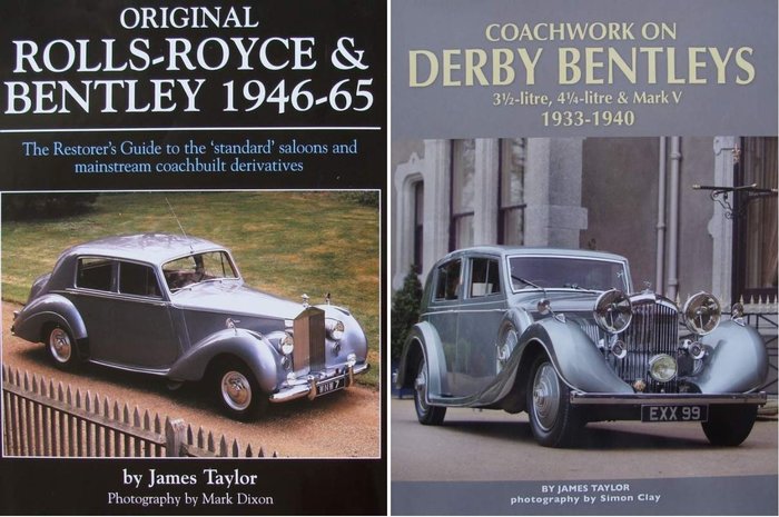 2 Books - Original Rolls-Royce & Bentley 1946-65  +  Coachwork On Derby Bentleys, 3½-litre, 4¼-litre & Mark V - 2015