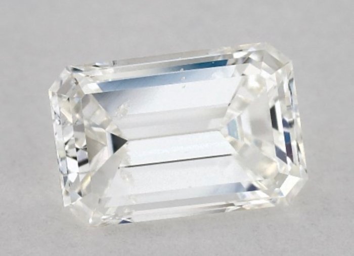 1 pcs Diamant - 0.51 ct - Smaragd - G - P1