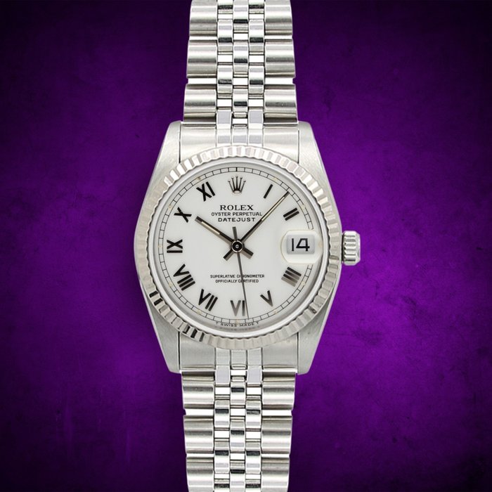 Rolex - Datejust 31 - White Roman Dial - ref. 68274 - Femme - 1990-1999