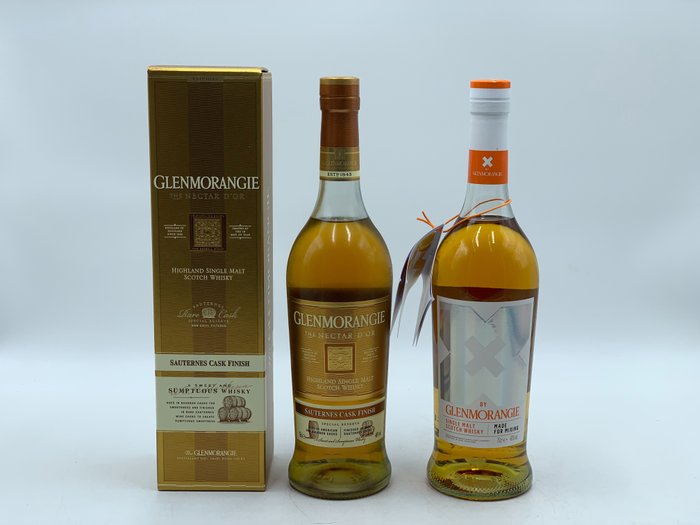 Glenmorangie - The Nectar D'or & X Made for Mixing - Original bottling  - 70cl - 2 bottles