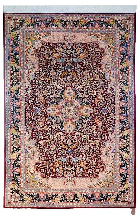 seltener Isfahan - Teppich - 285 cm - 185 cm