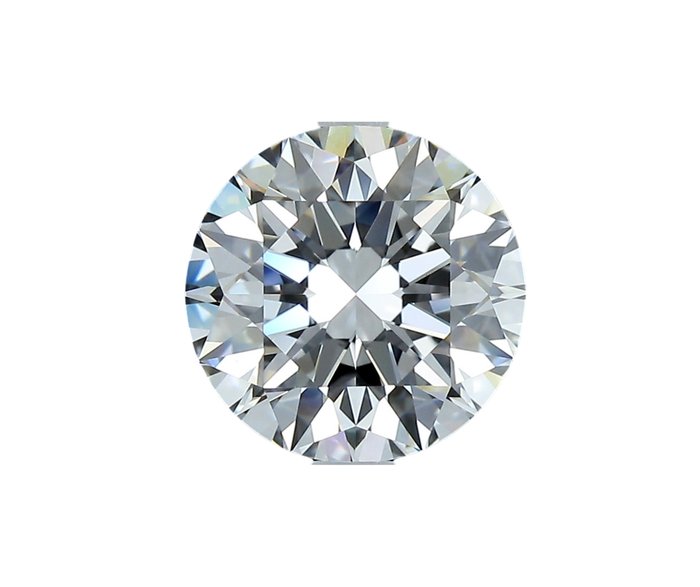 1 pcs Diamant  - 0.84 ct - Rond - VS2