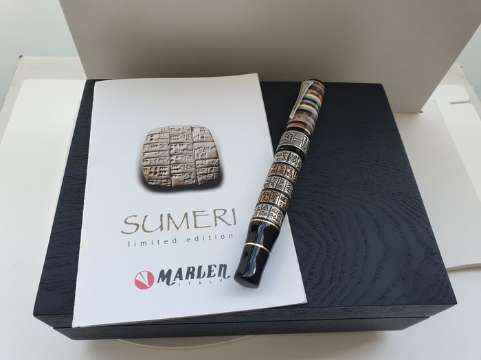 Marlen - Sumeri Deluxe - Pennino in oro 18kt - Limited edition 188 pezzi - Fountain pen