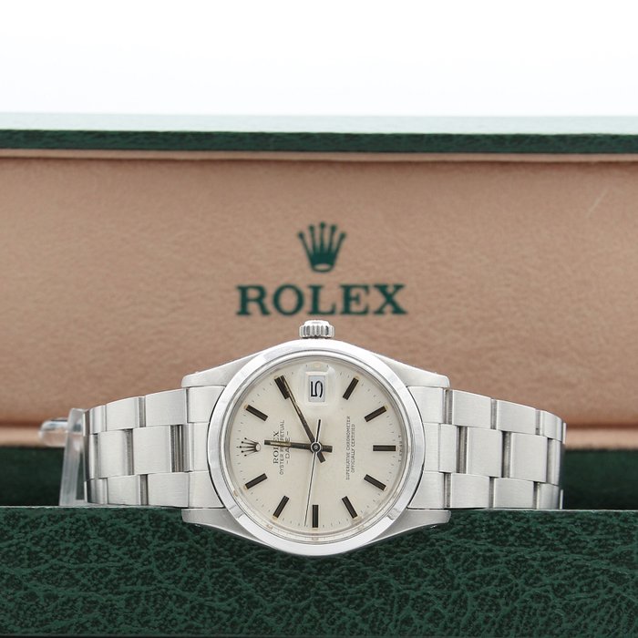 Rolex - Date - Silver Dial - 15000 - Unisex - 1980-1989