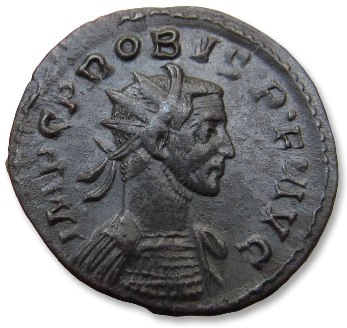 Imperio romano. Probo (276-282 e. c.). Antoninianus Lugdunum (Lyon) mint 281-282 A.D. - PIETAS AVG reverse, C in right field -