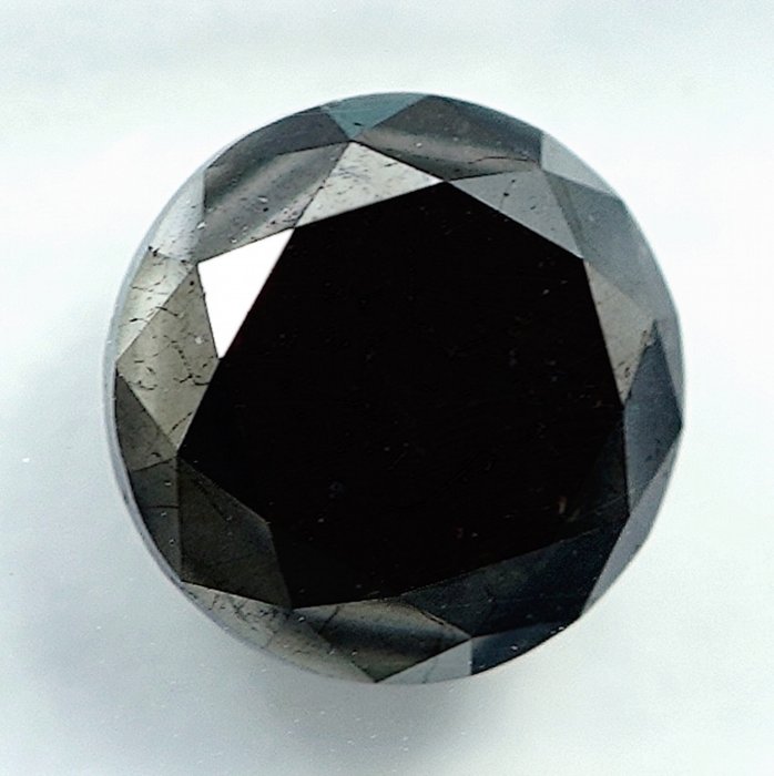鑽石 - 2.07 ct - 明亮型 - 經顏色處理, Black - N/A