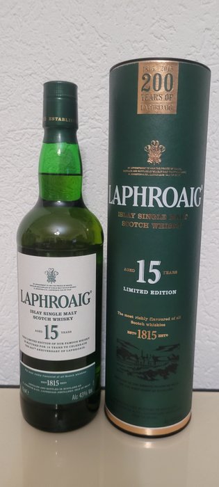 Laphroaig 15 years old - 200 Years of Laphroaig - Original bottling  - 70cl