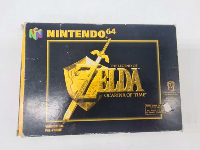 Nintendo, RARE Nintendo 64-Bit N64 1st print +Extremely Rare ZELDA OCARINA OF TIME - Nintendo 64 - Videogame - In originele verpakking