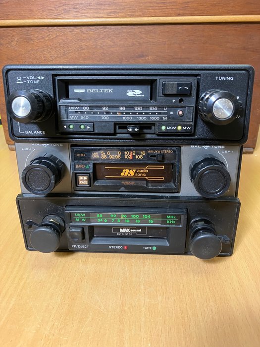 Beltek - AudioSonic - MaxSound - 3 stereo cassettespelers uit de
