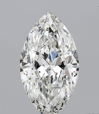 1 pcs Diamant - 2.37 ct - Markis - I - I1, EX/VG *No Reserve*