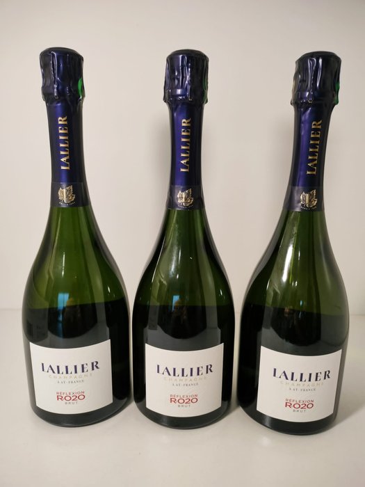 Lallier Reflexion R.020 Brut - Champagne Brut - 3 Flaschen (0,75 l)