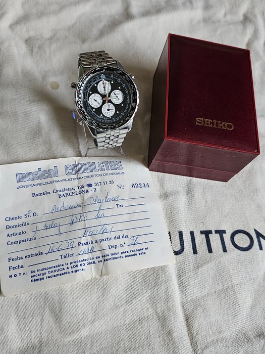 SEIKO - Flightmaster Chronograph Alarm - Utan reservationspris - Män - 1970-1979