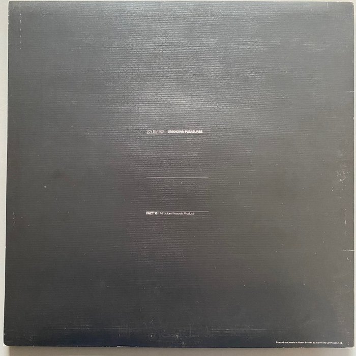 Joy Division – Unknown Pleasures (Textured Sleeve) – LP – 1979