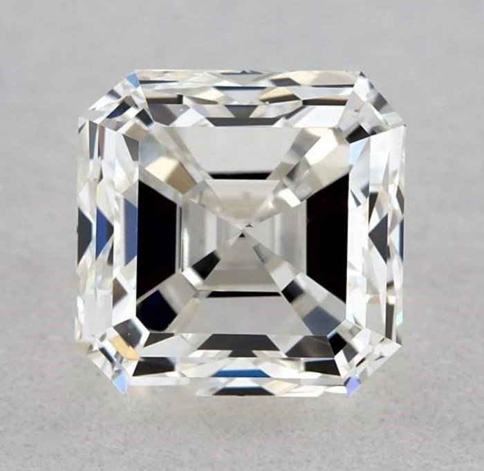 1 pcs Diamant - 0.80 ct - Asscher - H - VS1