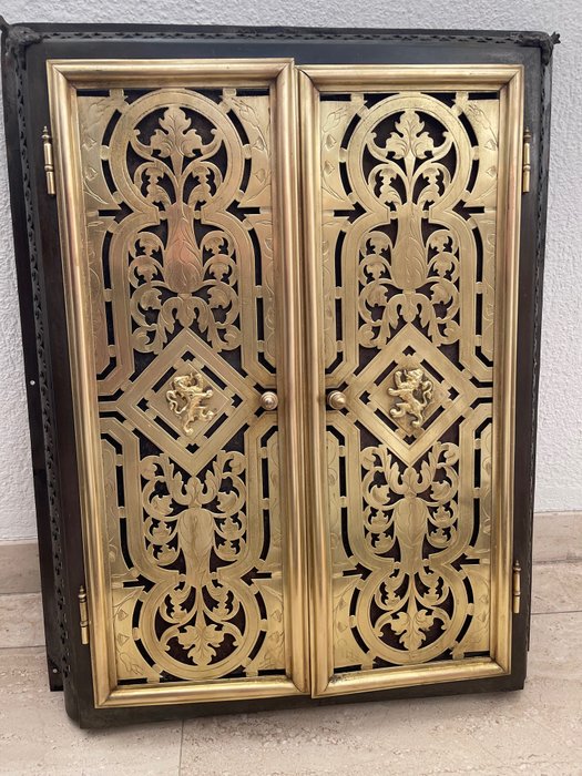 Porta (2) - Deuren met fraai ajour motief & omlijsting - Napoleão III - 1850-1900 