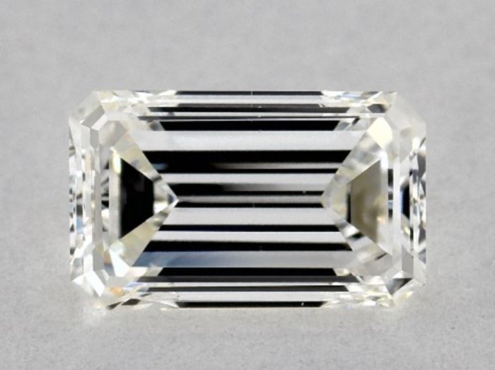 1 pcs Diamant - 0.67 ct - Smaragd - H - VS2