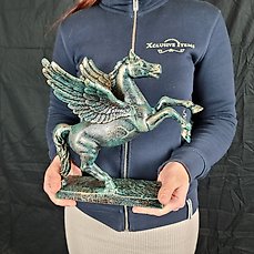 Beeld, Pegasus Horse – 26 cm – IJzer (gegoten)