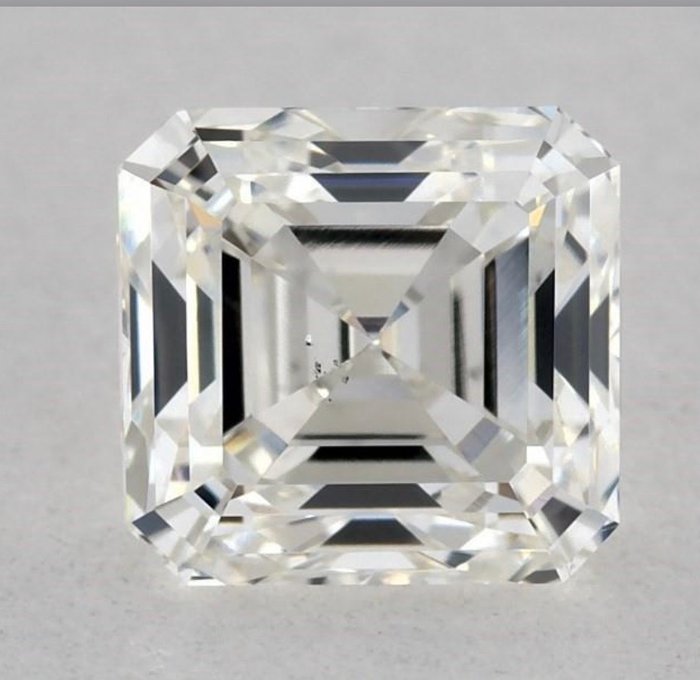 1 pcs 鑽石 - 0.70 ct - 上丁方形 - H(次於白色的有色鑽石) - SI1