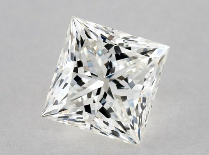 1 pcs 钻石 - 0.75 ct - 公主方形 - J - VVS2 极轻微内含二级