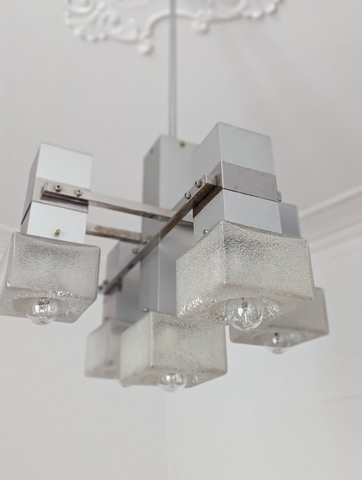 Gaetano Sciolari - 燈 (1) - 立方體 - 玻璃