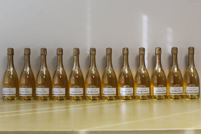 Marcato Lessini Durello Brut 60 mesi - Βένετο - 12 Bottles (0.75L)
