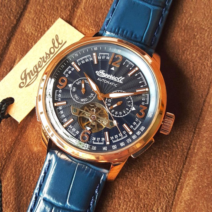Ingersoll - Automatic - 29 Jewels - Open Heart - Day Date - Gold - 没有保留价 - 男士 - 新的