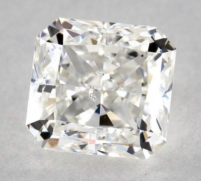 1 pcs Gyémánt - 0.90 ct - Radiant - G - SI1