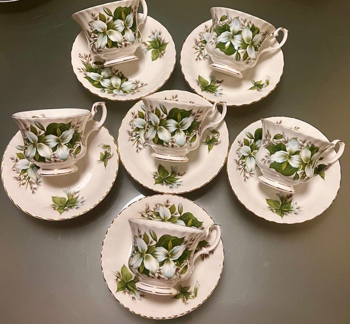 Royal Albert - Juego de tazas de té (12) - FRILLIUM - Porcelana