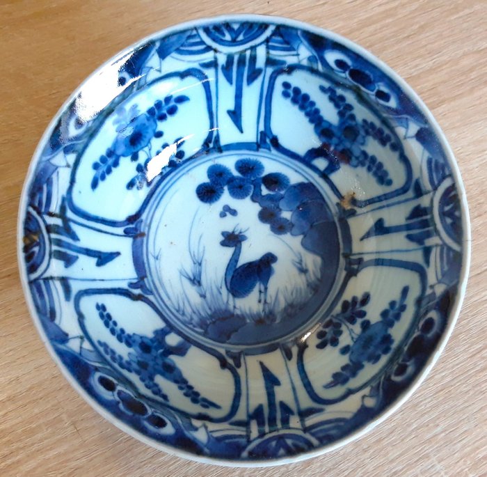 Chawan - 稀有舊 Ko-Sometsuke 瓷器茶碗 早期 EDO
