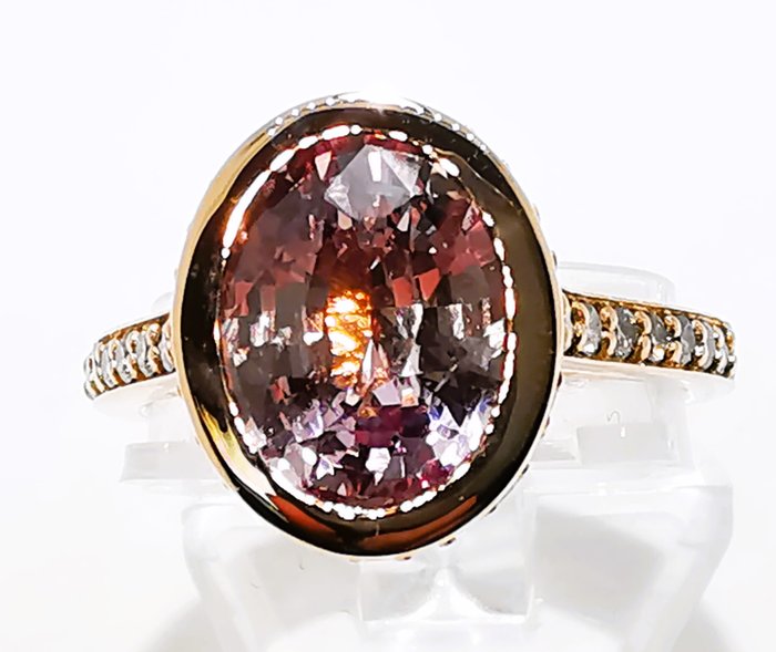 Δαχτυλίδι Ροζ χρυσό Ζαφείρι - Σρι Λάνκα 