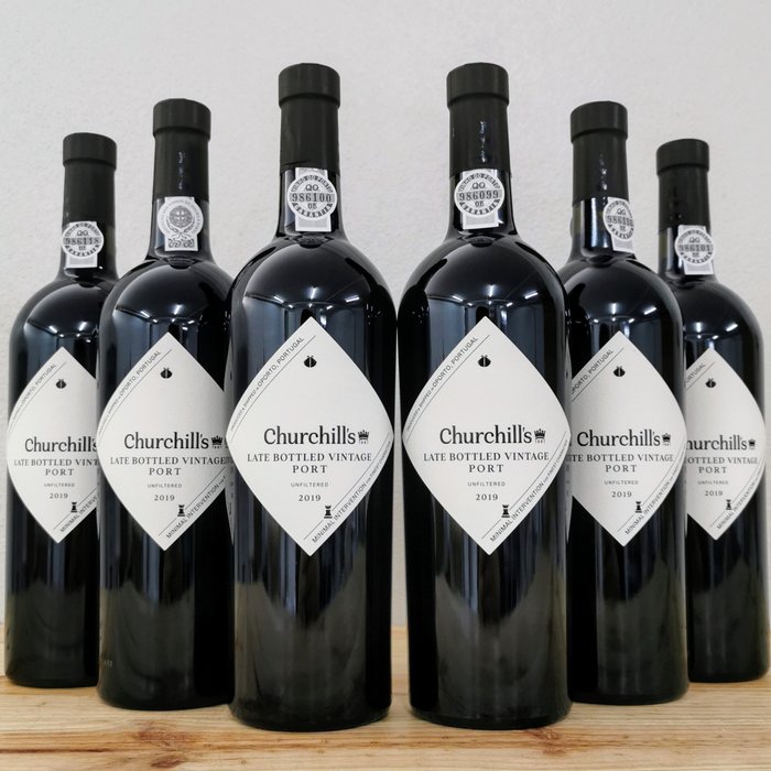 2019 Churchill's - Douro Late Bottled Vintage Port - 6 Bottiglie (0,75 L)