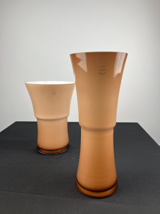 Murano.com Carlo Nason - 花瓶 (2) -  喇叭形 N64 V26  - 玻璃