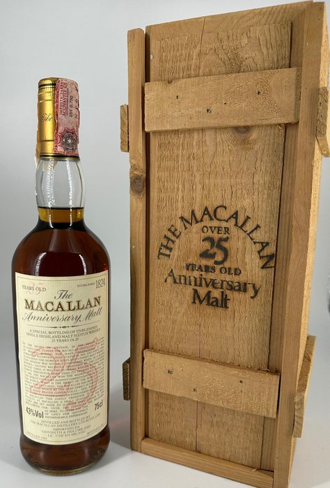 Macallan 1965 25 years old - Anniversary Malt - Original bottling  - b. 1991  - 75cl