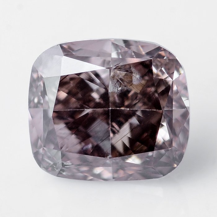 1 pcs Diamant - 0.63 ct - Briljant, Kussen aangepast Briljant - Natural Fancy Brown - P1
