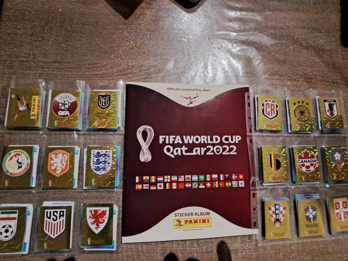 Panini - World Cup Qatar 2022 - Blue edition - 1 Empty album + complete loose sticker set