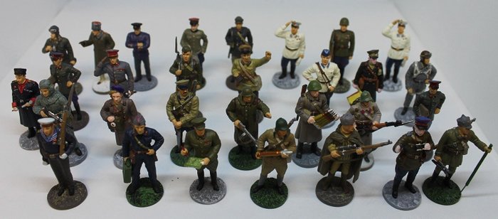 Hetto Tinnen Soldaatjes - Soldatino giocattolo 30x Soldaten WW2