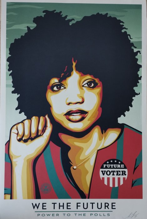 Shepard Fairey (OBEY) (1970) - We The Future Power To The Polls