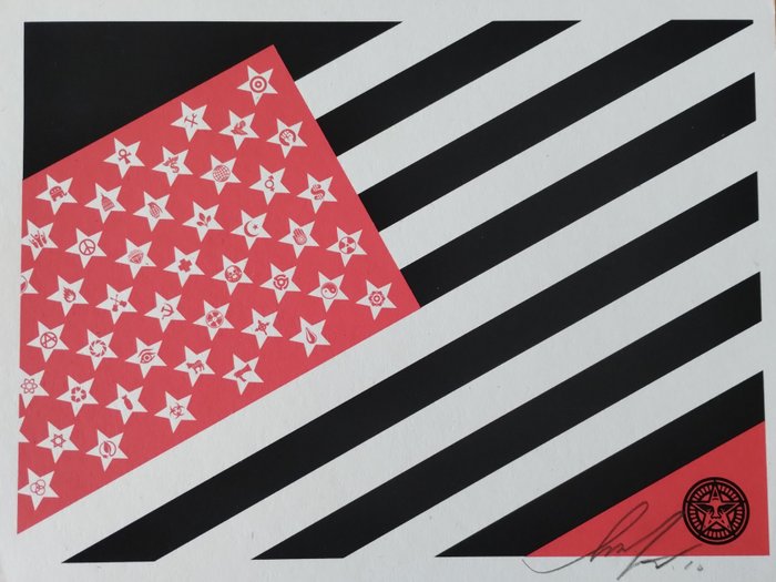 Shepard Fairey (OBEY) (1970) - Flag