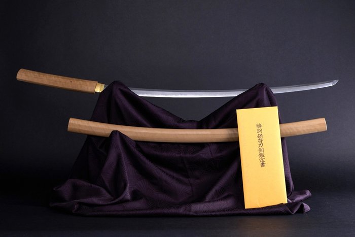 Espada - Tachi by Bishu Osafune Motohisa 備州長船元久 with NBTHK Special Preservation Sword Certification - Japón - Periodo Muromachi (1333-1573)
