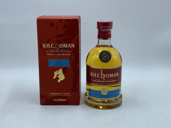 Kilchoman 2010 12 years old - Peated Malt 100% Islay - Single Cask no. 705 - Original bottling  - b. 2023 - 700 ml