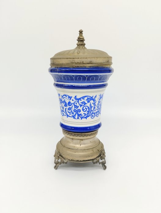 药房罐/阿尔巴雷洛罐 - .800 银, 陶瓷