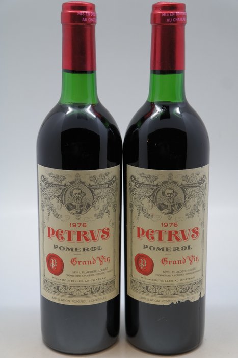 1976 Chateau Petrus - Pomerol - 2 Bottles (0.75L)