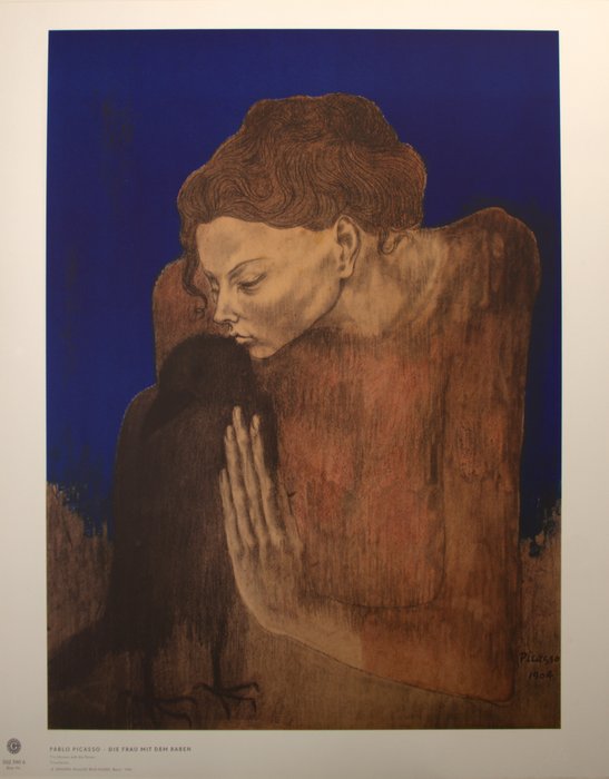 Pablo Picasso (1881-1973) - Die Frau mit dem Raben (1904)